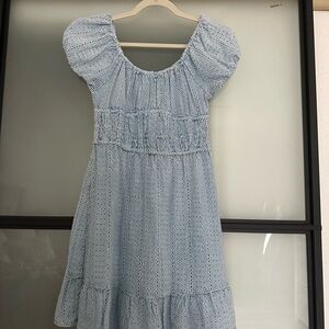 Blue Eyelet dress